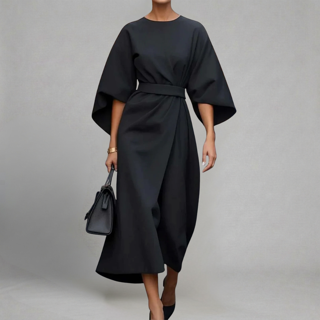 Fleur | Midi-jurk met riem