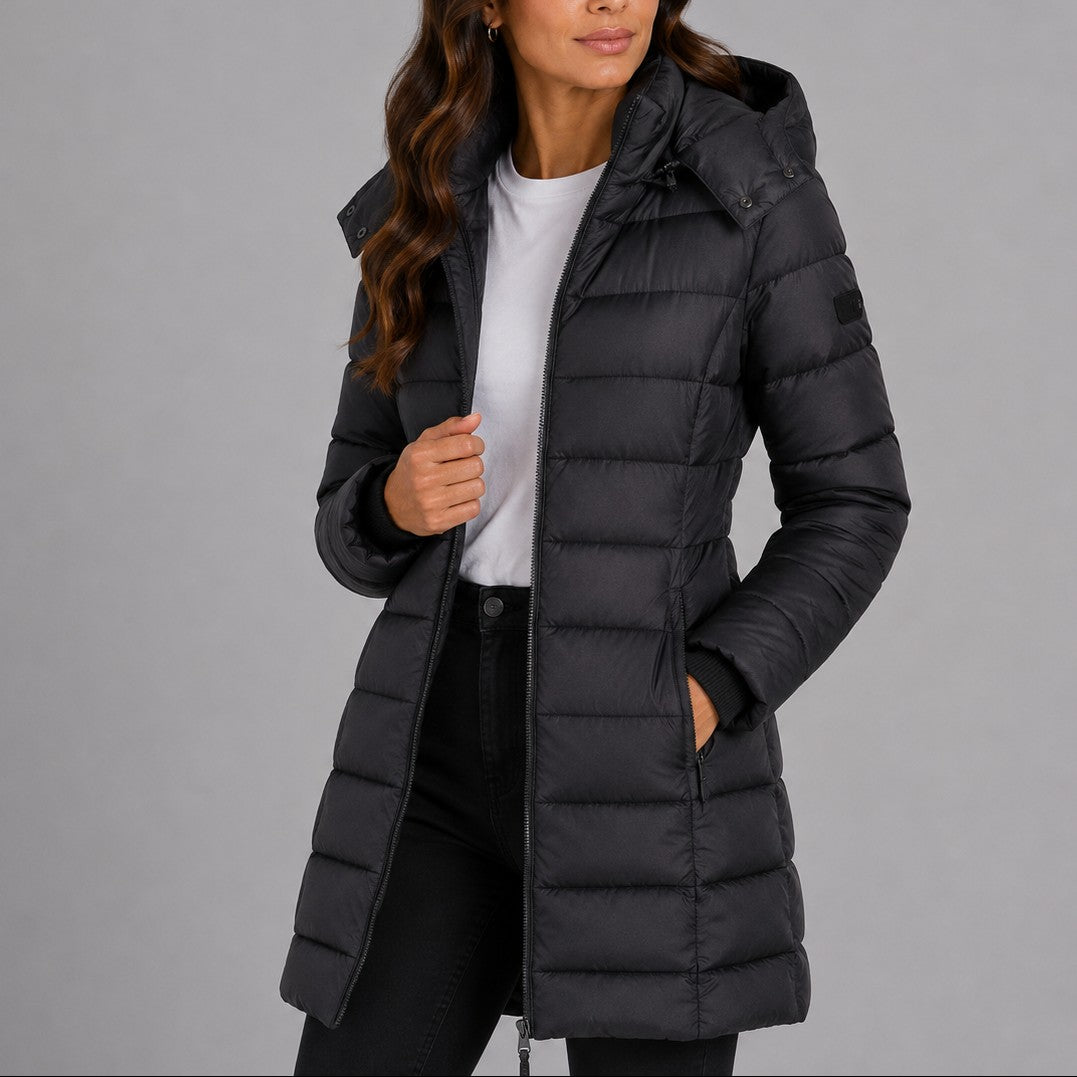 Mila | Gewatteerde winterjas met capuchon