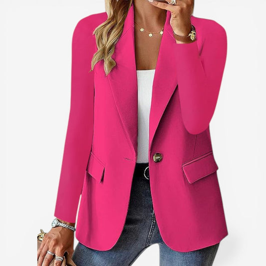 Selma | Blazer met enkele knoop en klepzakken
