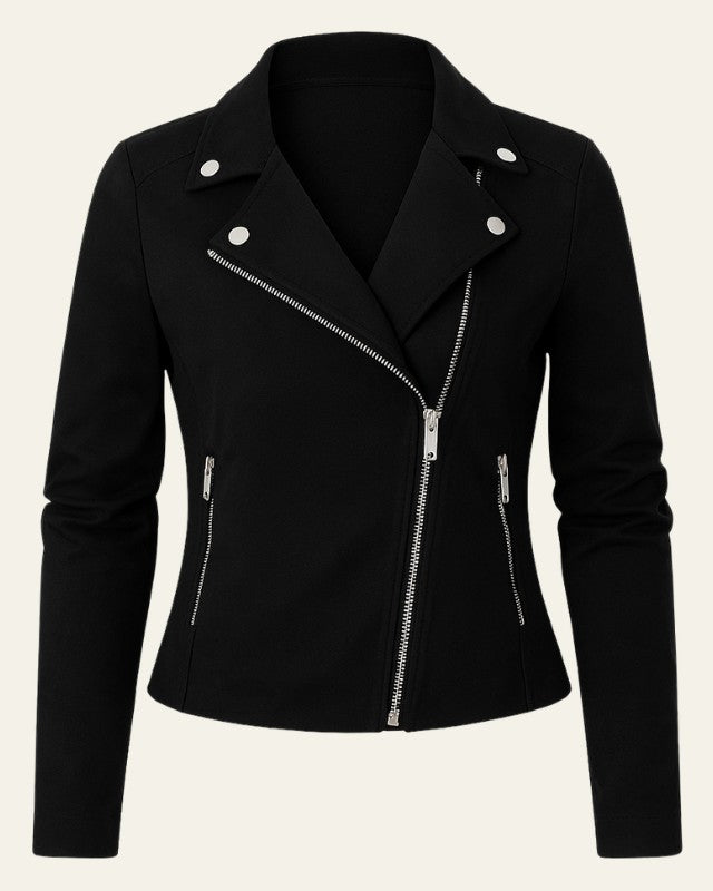 Rianne | Motorjack met asymmetrische rits