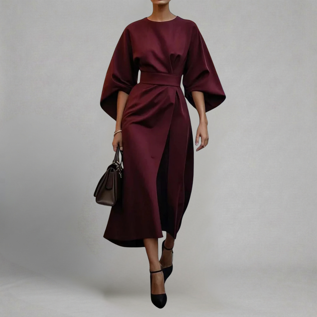 Fleur | Midi-jurk met riem