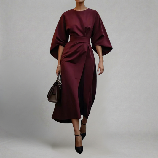 Fleur | Midi-jurk met riem