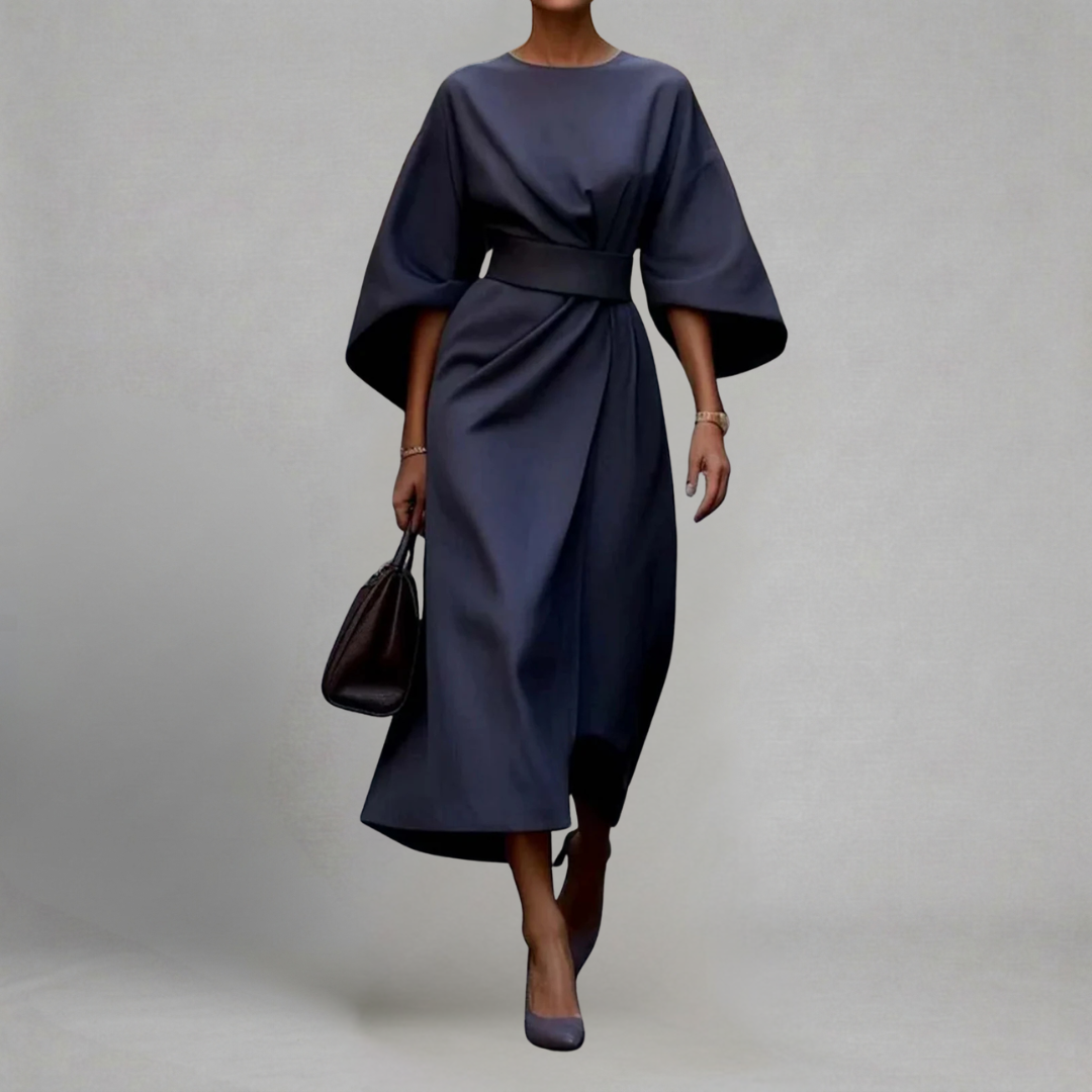 Fleur | Midi-jurk met riem
