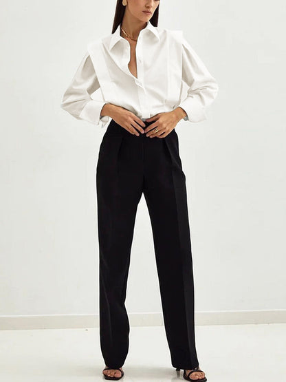 Noor | Blouse met pofmouwen