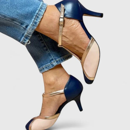 Edith | Leren pumps met orthopedisch voetbed