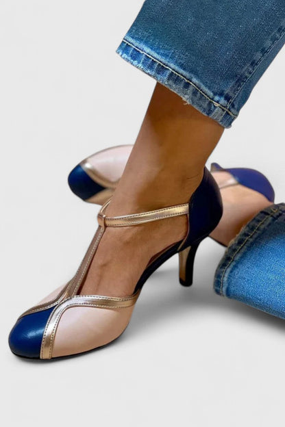 Edith | Leren pumps met orthopedisch voetbed