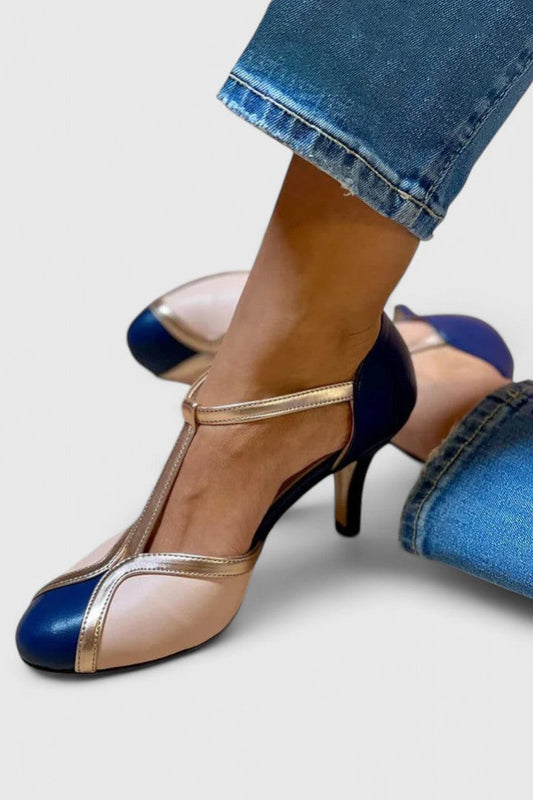 Edith | Leren pumps met orthopedisch voetbed