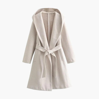 Bente | Trenchcoat met capuchon en riem