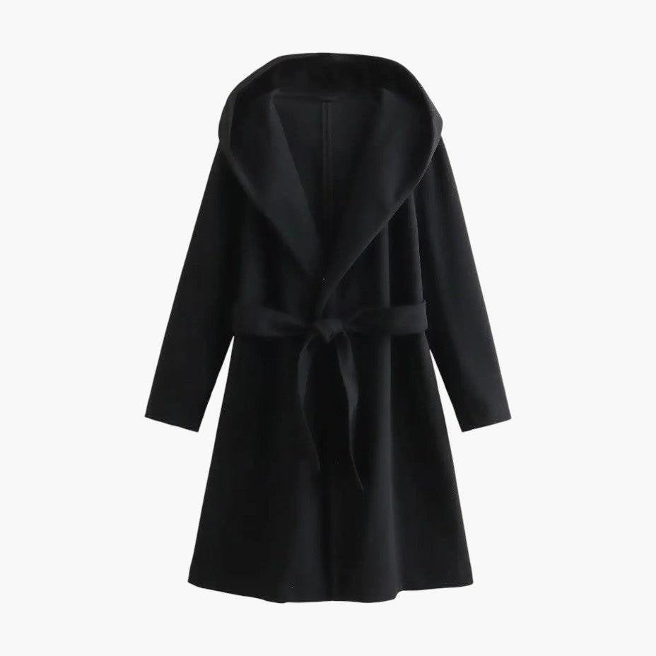 Bente | Trenchcoat met capuchon en riem