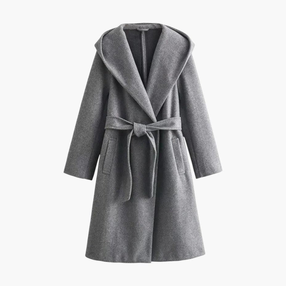 Bente | Trenchcoat met capuchon en riem