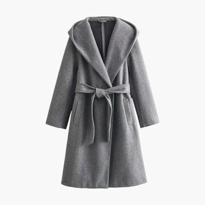 Bente | Trenchcoat met capuchon en riem