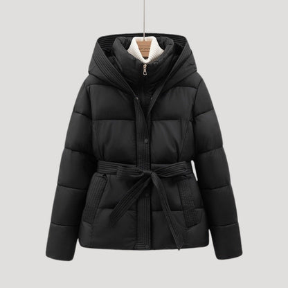 Romy | Gewatteerde winterjas met riem
