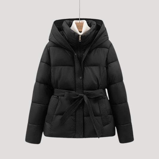 Romy | Gewatteerde winterjas met riem