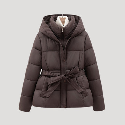 Romy | Gewatteerde winterjas met riem
