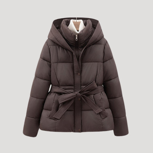 Romy | Gewatteerde winterjas met riem