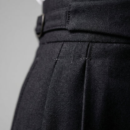 Dirk | Pantalon met plooien en rechte pijp