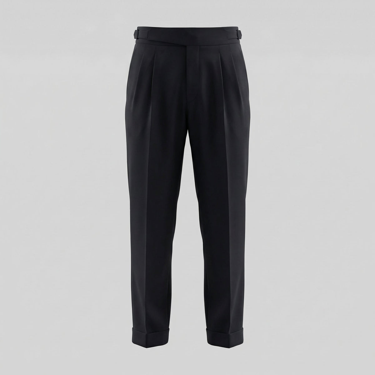 Dirk | Pantalon met plooien en rechte pijp