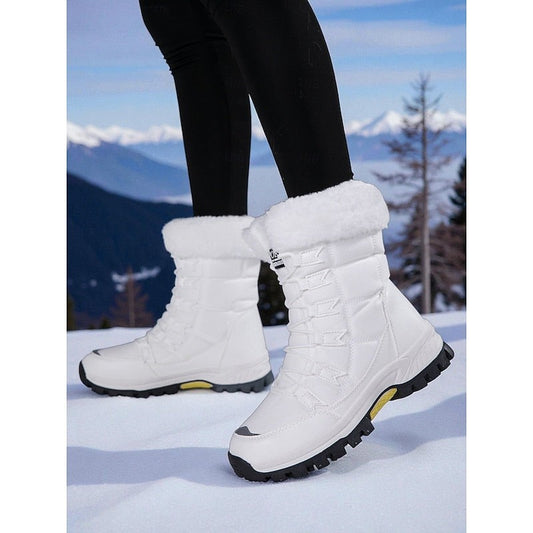 Dana | Winterlaarzen met veters en warme voering