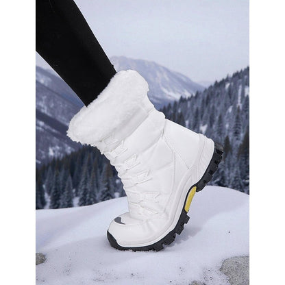 Dana | Winterlaarzen met veters en warme voering
