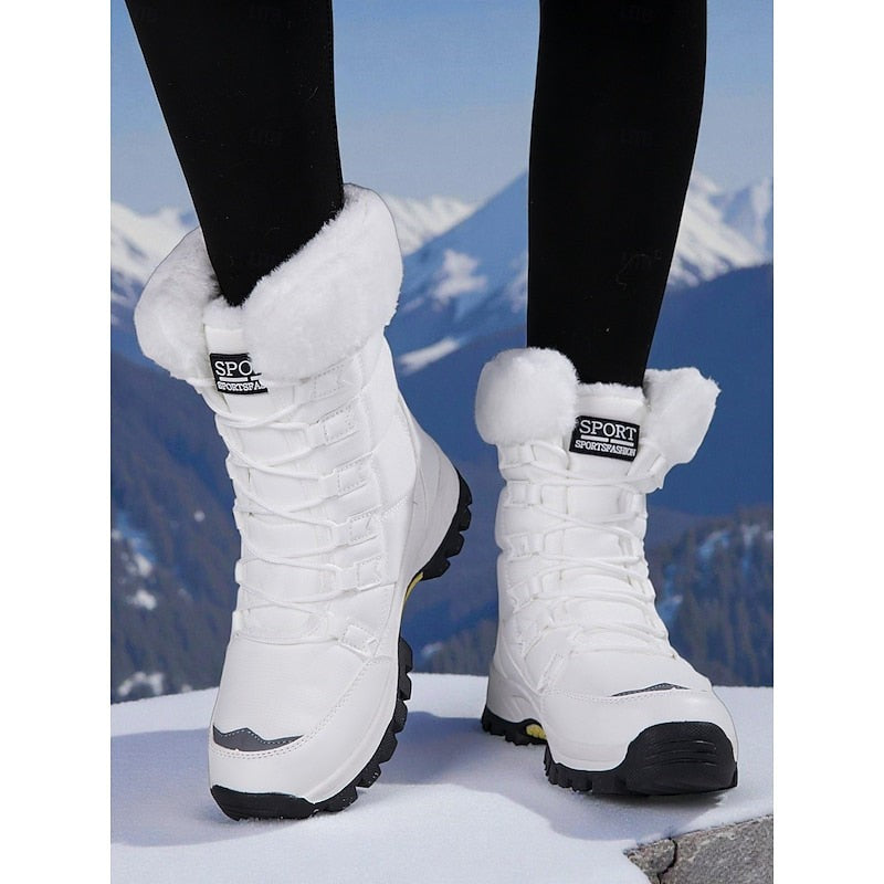 Dana | Winterlaarzen met veters en warme voering