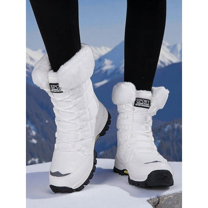 Dana | Winterlaarzen met veters en warme voering