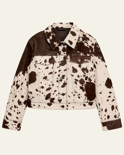 Ingrid | Truckerjack met dierenprint