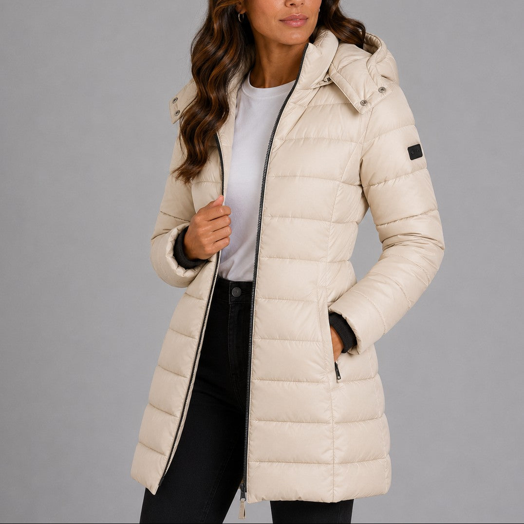 Mila | Gewatteerde winterjas met capuchon
