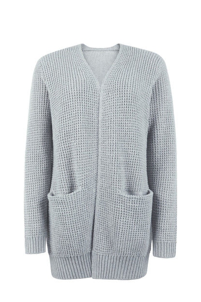 Tess | Open cardigan met wafelstructuur