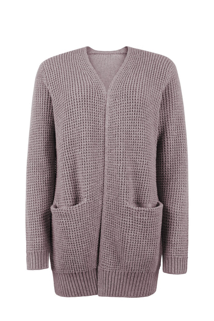 Tess | Open cardigan met wafelstructuur