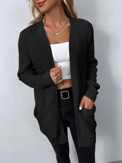 Tess | Open cardigan met wafelstructuur