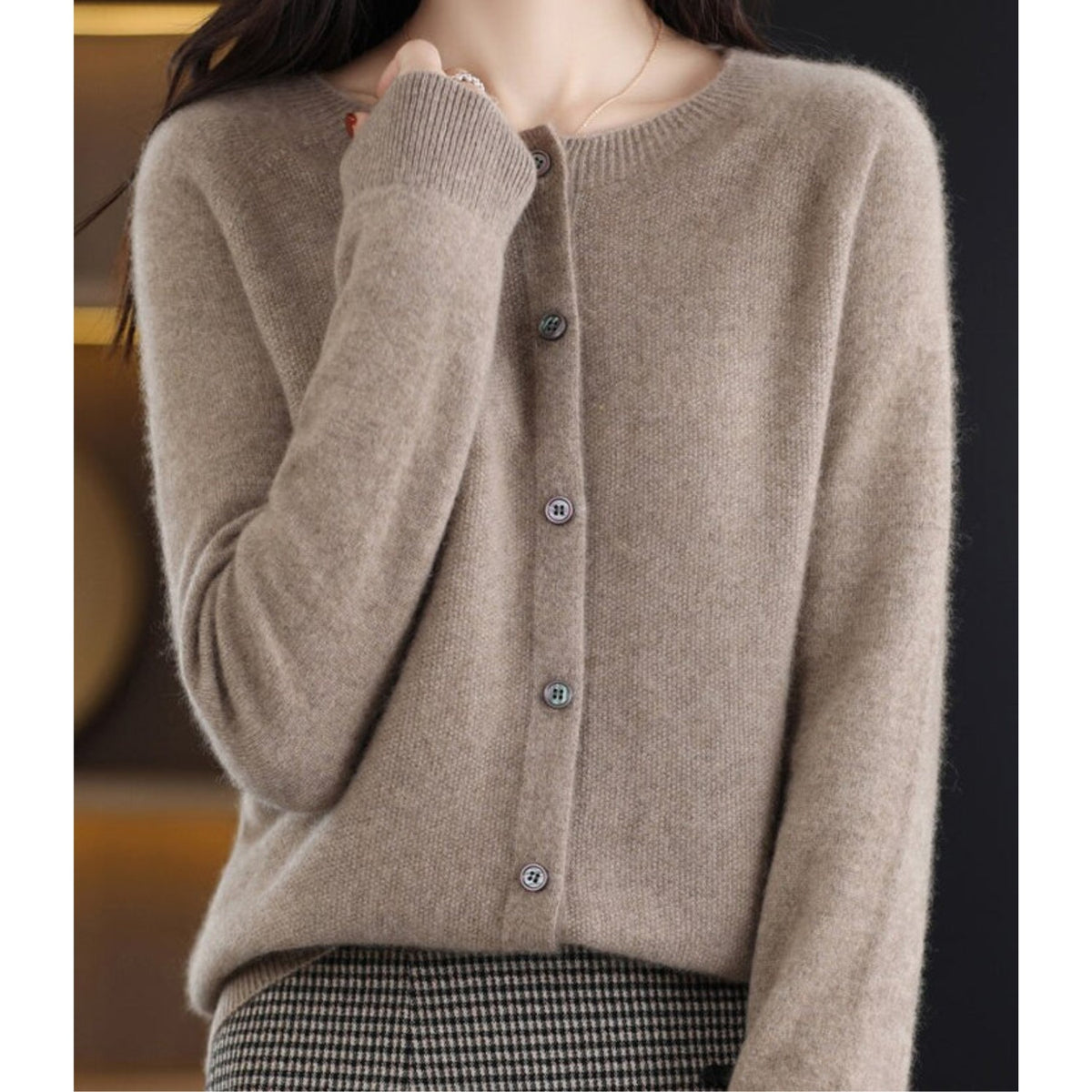 Saskia | Cardigan van kasjmier en merino