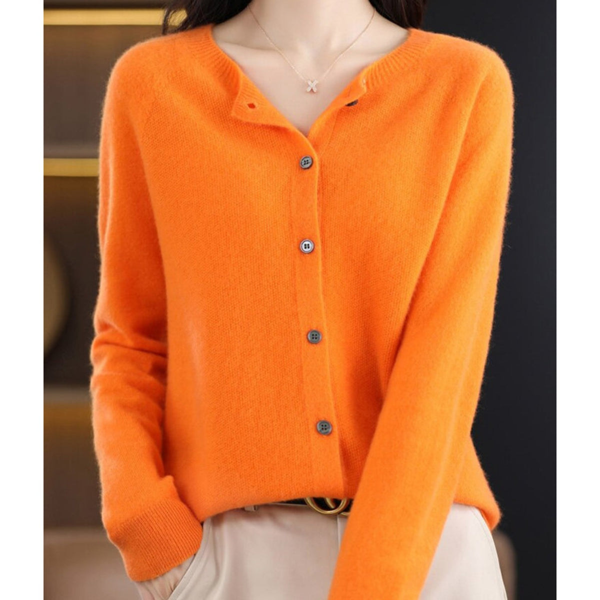 Saskia | Cardigan van kasjmier en merino