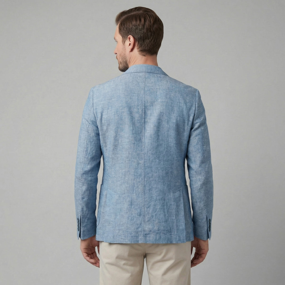 Ivo | Linnen colbert met twee knopen