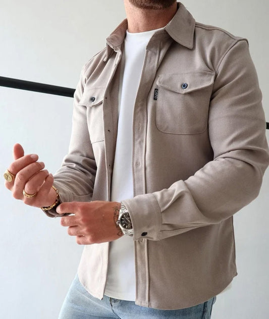 Thijs | Overshirt met borstzakken
