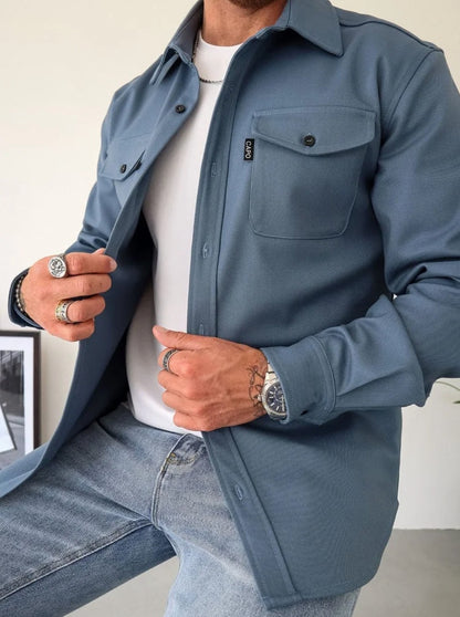 Thijs | Overshirt met borstzakken