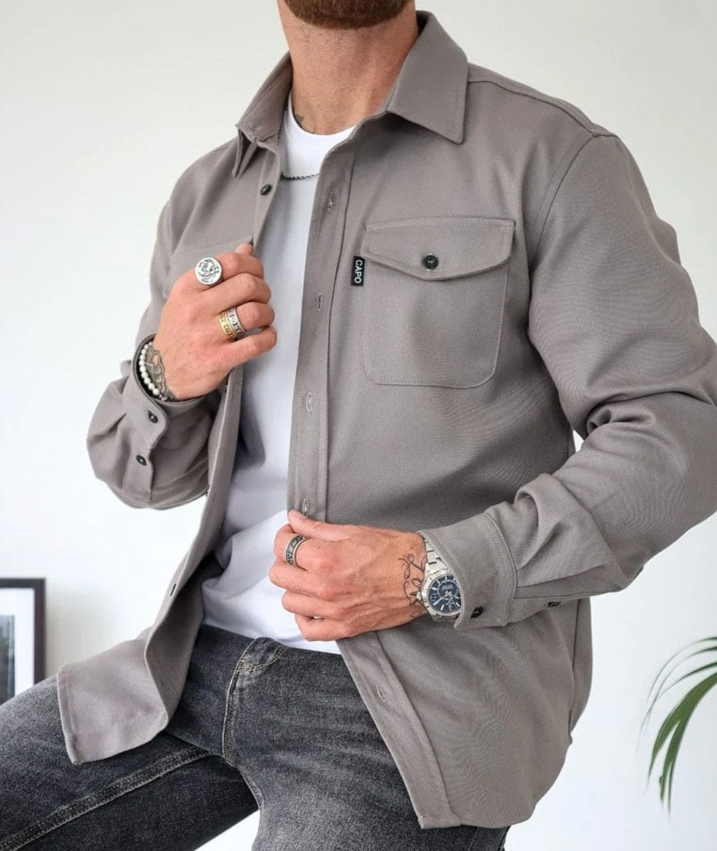 Thijs | Overshirt met borstzakken