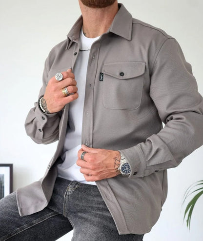 Thijs | Overshirt met borstzakken