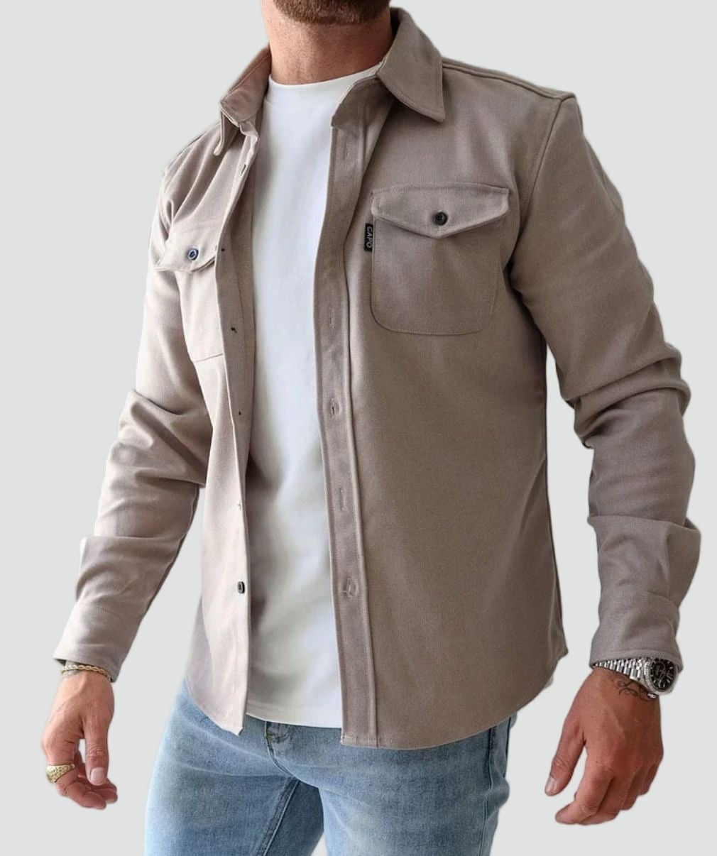 Thijs | Overshirt met borstzakken