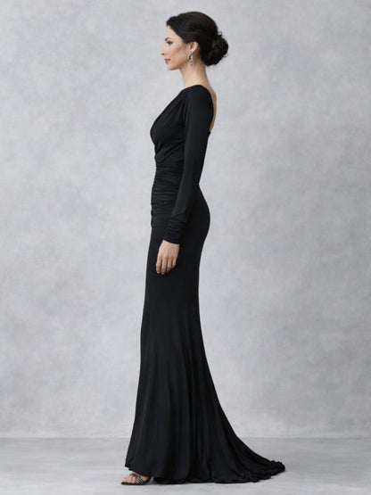 Tamara | Asymmetrische maxi-jurk met één mouw