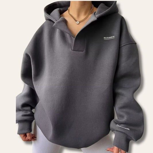 Demi | Oversized sweater met V-hals