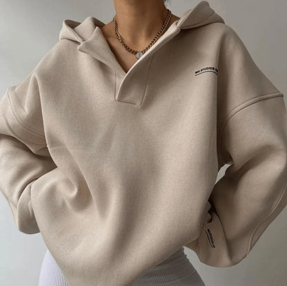 Demi | Oversized sweater met V-hals
