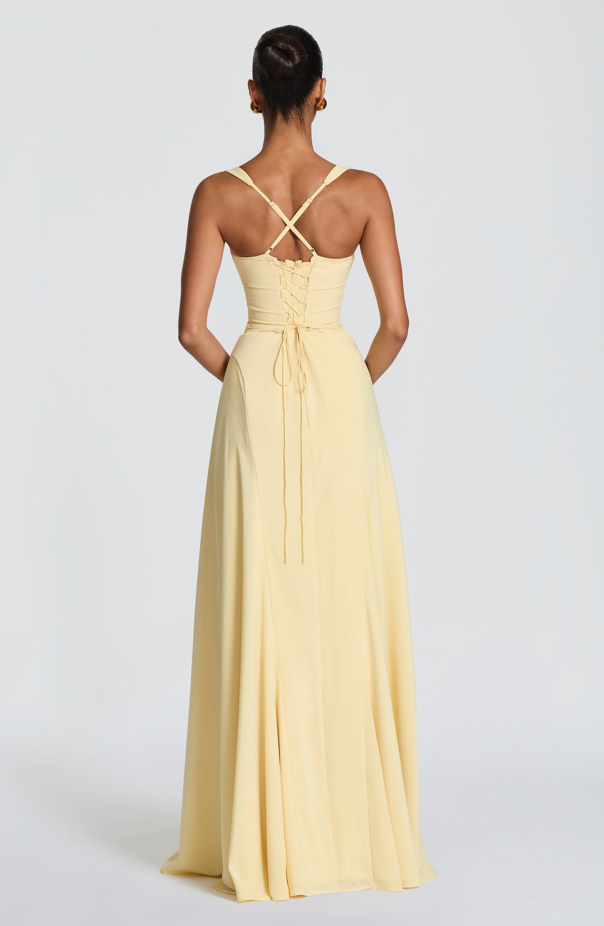 Vicky | Maxi-jurk met sweetheart hals en rimpels