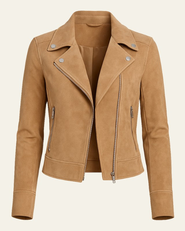 Rianne | Motorjack met asymmetrische rits