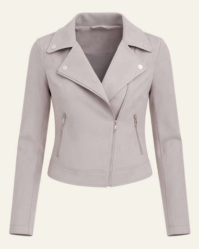 Rianne | Motorjack met asymmetrische rits