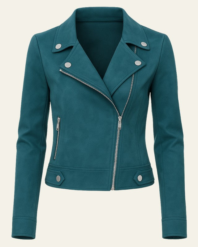 Rianne | Motorjack met asymmetrische rits