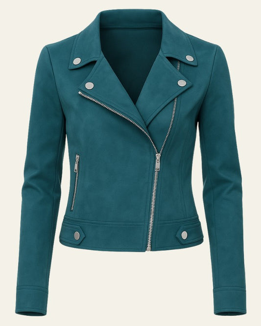 Rianne | Motorjack met asymmetrische rits