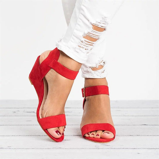 Emma | Sleehaksandalen met enkelband