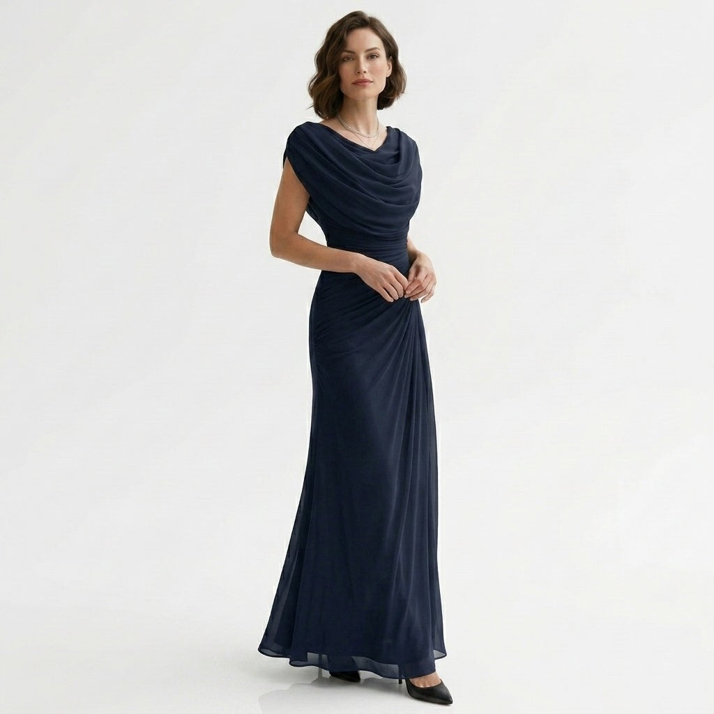 Ursula | Maxi-jurk met cowl hals