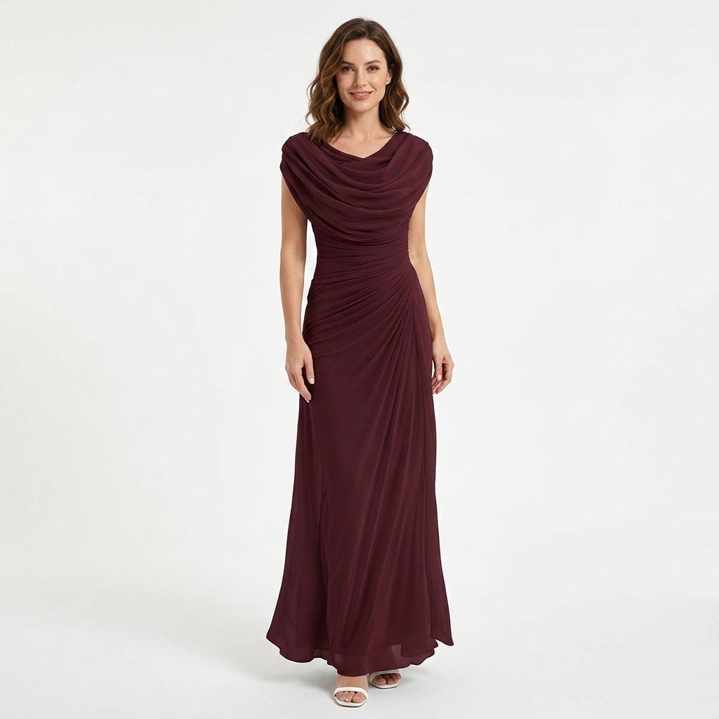 Ursula | Maxi-jurk met cowl hals