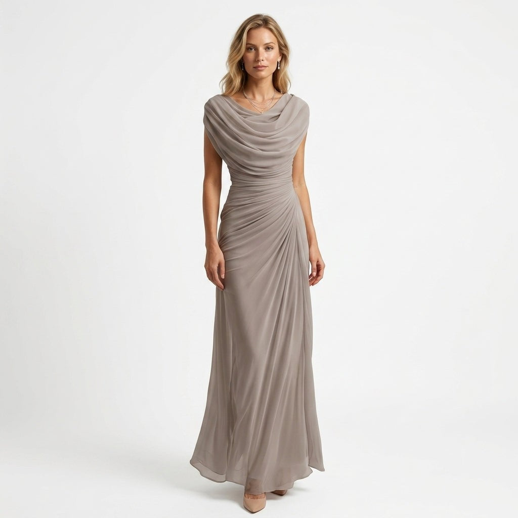 Ursula | Maxi-jurk met cowl hals